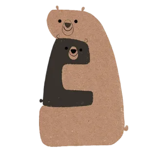 🤎 408747cf niedźwiedzie, zwierzęta, słodkie, przytulanie, rodzina telegram sticker