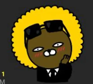 😮‍💨 1276d568 만화, 캐릭터, 곰, 선글라스, 귀여운 telegram sticker