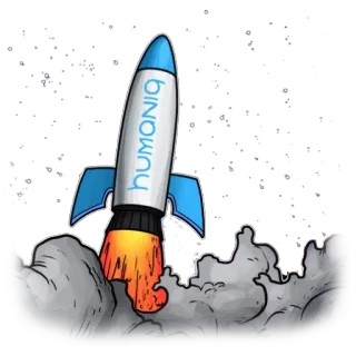 🚀 254e5832 humaniq rakieta, start, startup, Humaniq, kosmos, technologia, biznes whatsapp sticker