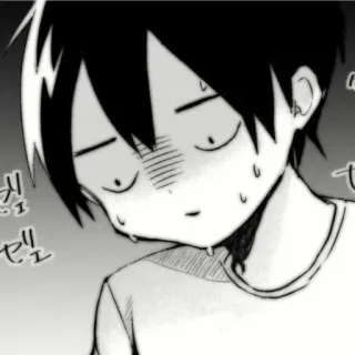 🗞 8da8d95d スっセリェ anime, manga, keringat, malu, khawatir, anak laki-laki anime telegram sticker