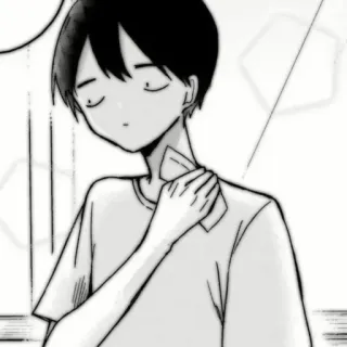 🗞 9de07b5d Anime, Manga, Anak laki-laki, Orang, Keringat, Gugup, Lelah telegram sticker