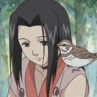 🥡 5d50e52e Anime, Vogel, Frau, Natur, Draußen telegram sticker
