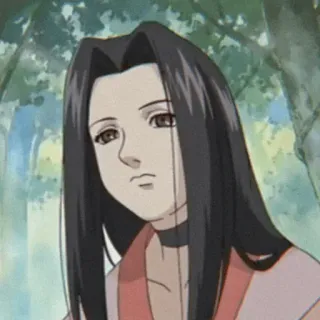 🥡 78afcdbd Anime, Porträt, Frau, lange Haare, Cartoon telegram sticker