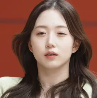 😍 852c5ce9 wanita, potret, orang, wajah, asia, korea, rambut whatsapp sticker