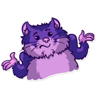 🤷‍♀️ 49143df1 mèo, bối rối, cử chỉ, nhún vai, động vật, động vật có vú, thú cưng telegram sticker