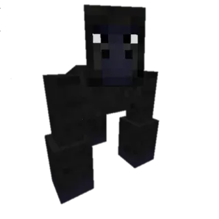 😒 897625d1 Minecraft gorilla, minecraft, aap, spel telegram sticker