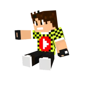 😆 95c8927e minecraft, youtube, pixel art, videogames telegram sticker