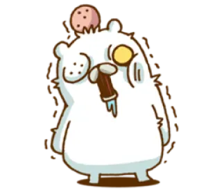 😫 4bb53589 漫画, ステッカー, クマ, かわいい, 面白い telegram sticker
