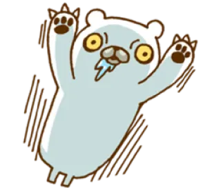 💥 be555753 漫画, クマ, 動物, キャラクター, 面白い, イラスト telegram sticker