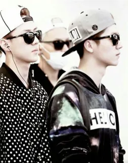 🤗 4840f2a5 мужчины, солнцезащитные очки, кепки, мода, стиль, азиатский telegram sticker