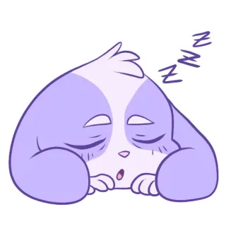 💤 dbcadbf7 ZZZ 졸린, 개, 만화, zzz, 자는, 피곤한 telegram sticker