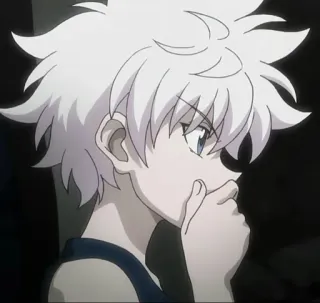 🤔 38d6c9cb Killua Hunter x Hunter anime, killua, hunter x hunter, character, manga whatsapp sticker