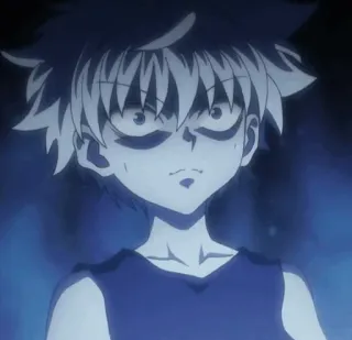 😨 4f4d6b61 Killua Zoldyck Hunter x Hunter anime, killua, killua zoldyck, hunter x hunter, cartoon, manga whatsapp sticker