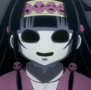 🙂 4f59fdb4 Alluka Zoldyck Hunter x Hunter anime, manga, hunter x hunter, alluka zoldyck, cartoon whatsapp sticker