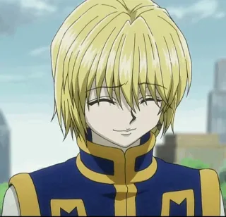 😄 5061948c Kurapika Hunter x Hunter anime, manga, kurapika, hunter x hunter, character, smiling whatsapp sticker