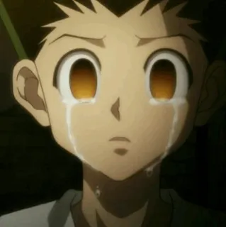 😭 56da9328 Gon Freecss Hunter x Hunter anime, sad, crying, gon freecss, hunter x hunter whatsapp sticker