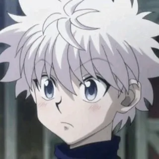 😳 badf2e08 Killua Hunter x Hunter anime, character, hunterxhunter, killua whatsapp sticker