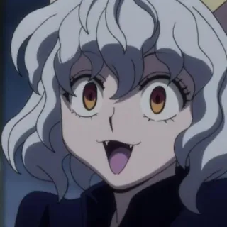 😸 4ee06535 Neferpitou Hunter x Hunter Anime, Fourmi Chimère, Chat, Méchant, Hunter x Hunter telegram sticker