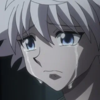 😭 9530faf5 Killua Zoldyck Hunter x Hunter Anime, Triste, Pleurs, Killua, Zoldyck telegram sticker