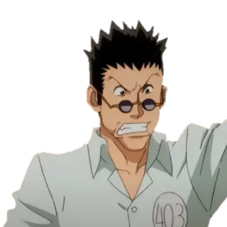 😬 043aaddd Leorio Hunter x Hunter Anime, Hunter x Hunter, Leorio, Nhân vật, Kính telegram sticker