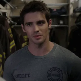 ⚔ 9c9f9d9f CANDIDATE Feuerwehrmann, Mann, Uniform, Kandidat, Chicago Fire telegram sticker