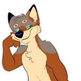 💦 3b4b4ac3 Furry, Antropomórfico, Lobo, Animal, Personagem, Desenho animado telegram sticker