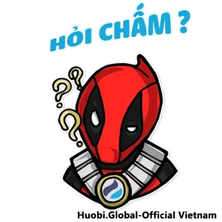 🤔 bd8c008e Deadpool HỎI CHẤM? дэдпул, марвел, вопрос, в замешательстве whatsapp sticker