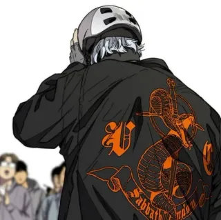 🍸 50a966c7 SABBATH ENDO 街头服饰, 蛇, 夹克, 黑色 telegram sticker