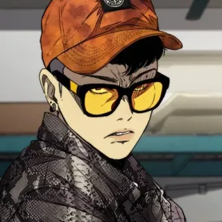 🇨🇼 740752c6 动漫, 人物, 插画, 绘画, 男性, 橙色 telegram sticker