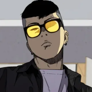 🍸 96a26665 男性, 角色, 眼镜, 酷, 风格, 人物 telegram sticker