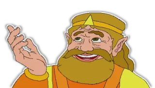 😃 291f2adc King Harkinian Zelda CD-i Meme, Rei, YouTube Poop, Zelda, CD-i telegram sticker