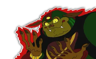 👿 39fcd7c5 monstro, criatura, desenho animado, fantasia, personagem telegram sticker