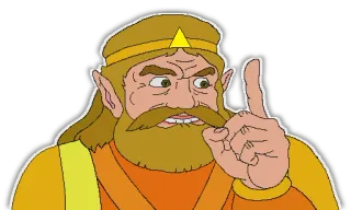 😬 4ba97118 King Harkinian Zelda CD-i games Rei Harkinian, Zelda, CD-i, Video game, Personagem, Meme telegram sticker