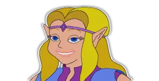 😁 66006e3c Zelda The Legend of Zelda zelda, princesa, desenho animado, videogame, nintendo telegram sticker