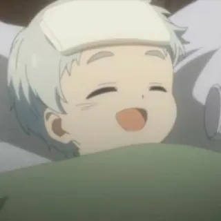 💫 ce3f2234 anime, anak, perban, rumah sakit, sakit, imut, tersenyum telegram sticker