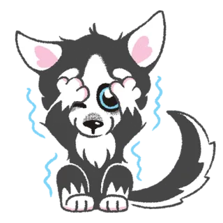 😱 6ec67b60 犬, のぞき見, 可愛い, 動物, 漫画, 隠れる, 遊び心 telegram sticker