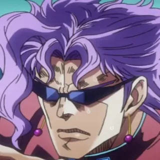 😎 52220fbb Kakyoin Noriaki JoJo's Bizarre Adventure 动漫, JOJO的奇妙冒险, 花京院, 花京院典明, 动漫角色 telegram sticker