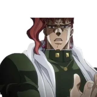 😟 ad6daad7 Noriaki Kakyoin JoJo's Bizarre Adventure 动漫, 漫画, JOJO的奇妙冒险, 花京院典明, 角色, 粉丝作品 telegram sticker