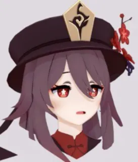 😒 267dfcef Hu Tao Genshin Impact Hu Tao, Genshin Impact, Anime, Personaggio videogioco, Cartone animato telegram sticker