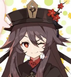 😉 456519ff Hu Tao Genshin Impact Anime, Personaggio, Genshin Impact, Hu Tao, Videogioco telegram sticker