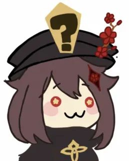 🤨 501f14a8 Hu Tao Genshin Impact Anime, Videogioco, Personaggio, Genshin Impact, Hu Tao, Carino telegram sticker