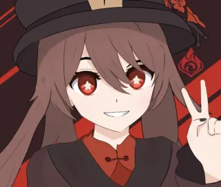 ✌ 87a5b77f Hu Tao Genshin Impact Anime, Videogioco, Personaggio, Genshin Impact, Hu Tao telegram sticker