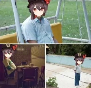 😐 9dbe7f54 Hu Tao Genshin Impact Anime, Videogioco, Personaggio, Hu Tao, Genshin Impact telegram sticker