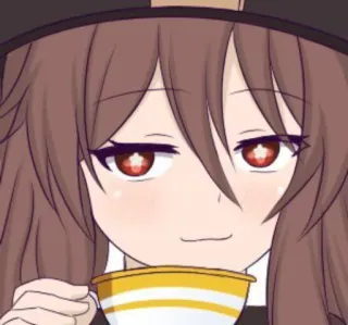 😏 abe344ed Hu Tao Genshin Impact Anime, Hu Tao, Genshin Impact, Videogioco, Kawaii, Carino, Tè telegram sticker