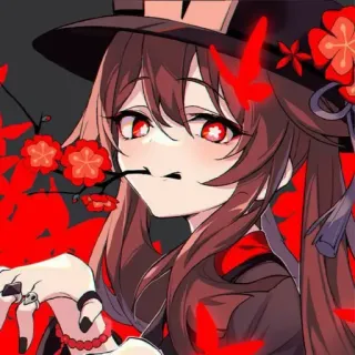 Hu Tao @nekostickerpack telegram stickers