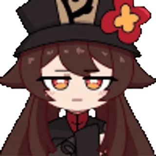 🤨 8c47ff7a Hu Tao Genshin Impact 애니메이션, 비디오 게임, 귀여운, 캐릭터, 원신, 호두 telegram sticker