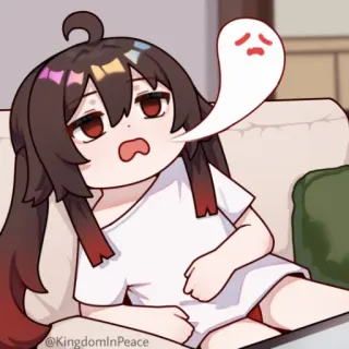 😪 207f73b4 Hu Tao Genshin Impact @KingdomInPeace 动漫, 卡通, 胡桃, 幽灵, 原神 telegram sticker