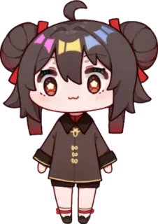 🙂 7e9d8dd9 Hu Tao Genshin Impact 动漫, 原神, 胡桃, 游戏角色, 卡通, Q版 telegram sticker