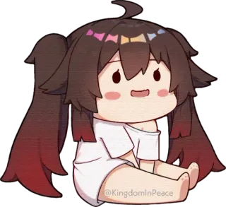 😄 874e62e2 @KingdomInPeace 动漫, 角色, 可爱, 贴纸, 卡通 telegram sticker
