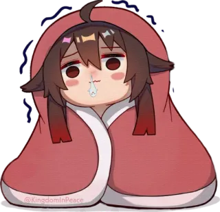 🥶 e0585d25 @KingdomInPeace 动漫, 卡通, 可爱, 数字艺术, 粉丝作品 telegram sticker